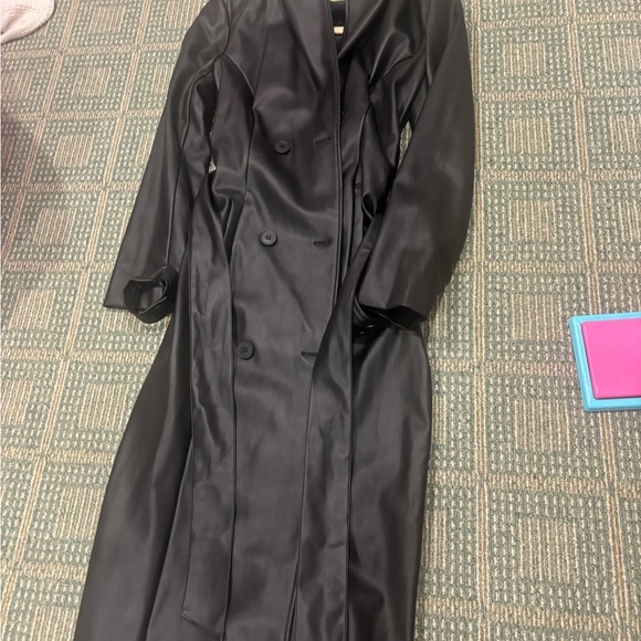 Missguided Black Leather Outerwear - Picture 3 of 3